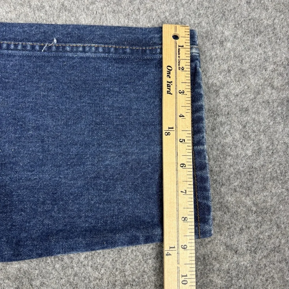 Wrangler FR Jeans Mens 38x32 Relaxed Flame Resistant 31MWZ Dark Wash Blue Denim